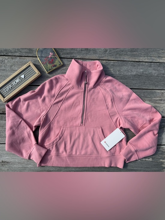 lululemon athletica Tops - Lululemon Scuba Oversized Funnel Neck Pink Tide XS/S NWT Half Zip Sweatshirt